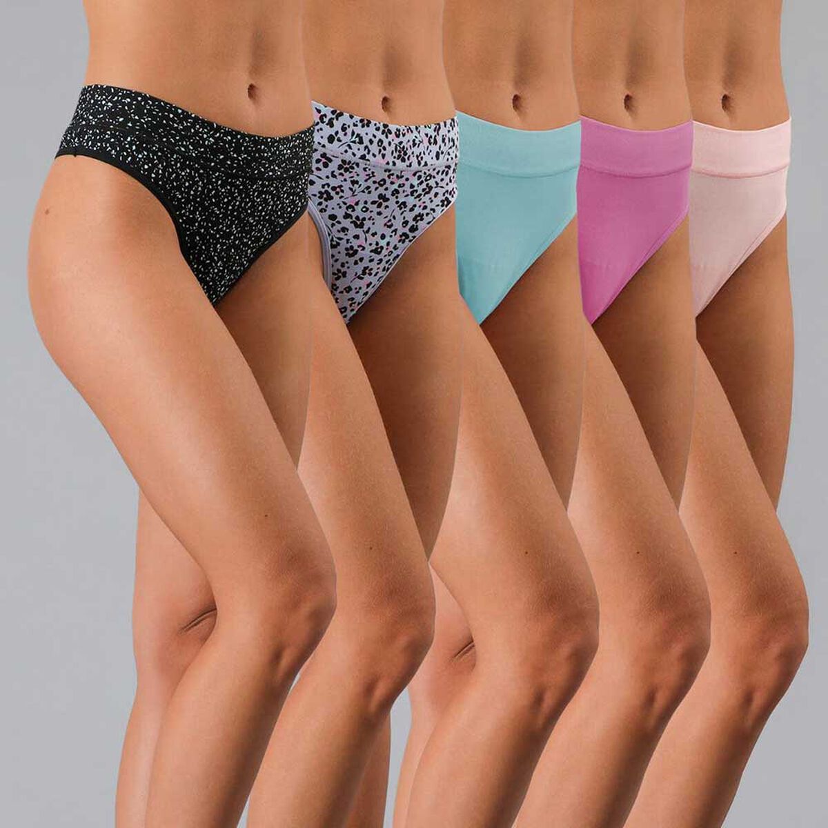 Pack 6 Calz&oacute;n Culotte Algod&oacute;n Print Flores