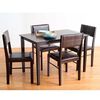 Combo Juego de Comedor Casanova Roma 4 Sillas + Fut&oacute;n Zibel 3 Cuerpos