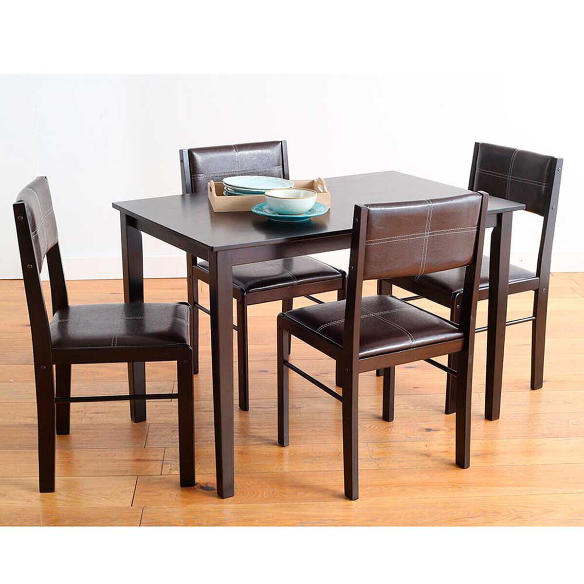 Combo Juego de Comedor Casanova Roma 4 Sillas + Fut&oacute;n Zibel 3 Cuerpos