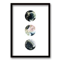 Cuadro Decorativo Retela Círculo Marmol 70 x 50 cm