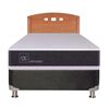 Box Spring CIC 1 Plaza New Ortopedic + Respaldo New Gales