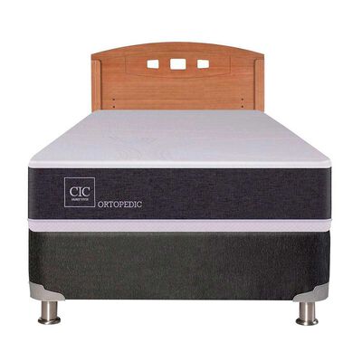 Imagen 1 del producto Box Spring CIC 1 Plaza New Ortopedic + Respaldo New Gales