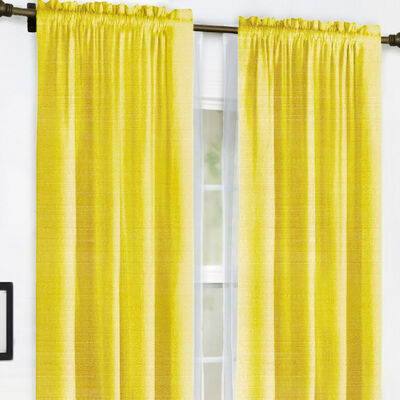 Imagen 2 del producto Combo Cortinas Doral Agatha 220 x 140 cm Mostaza