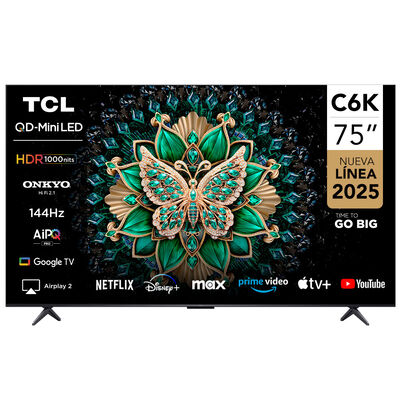 Imagen 1 del producto Smart TV Mini LED 75"" TCL 4K UHD 75C6K