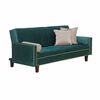Futón Black Factory Vanguardia 3 Cuerpos Verde Beige