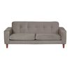 Sofá Latam Home Salermo Tela Velvet 3 Cuerpos Gris