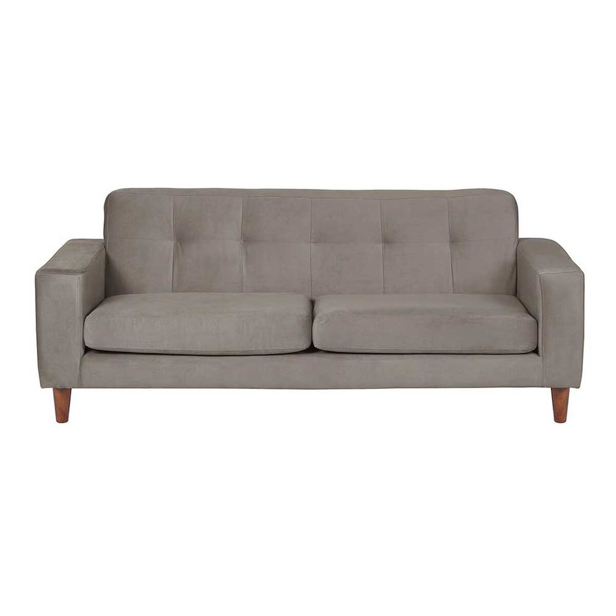 Sofá Latam Home Salermo Tela Velvet 3 Cuerpos Gris
