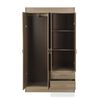 Closet Stanford 4 Puertas 2 Cajones Nogal