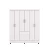 Cl&oacute;set Vekkahome Americano 6 Puertas 2 Cajones Blanco