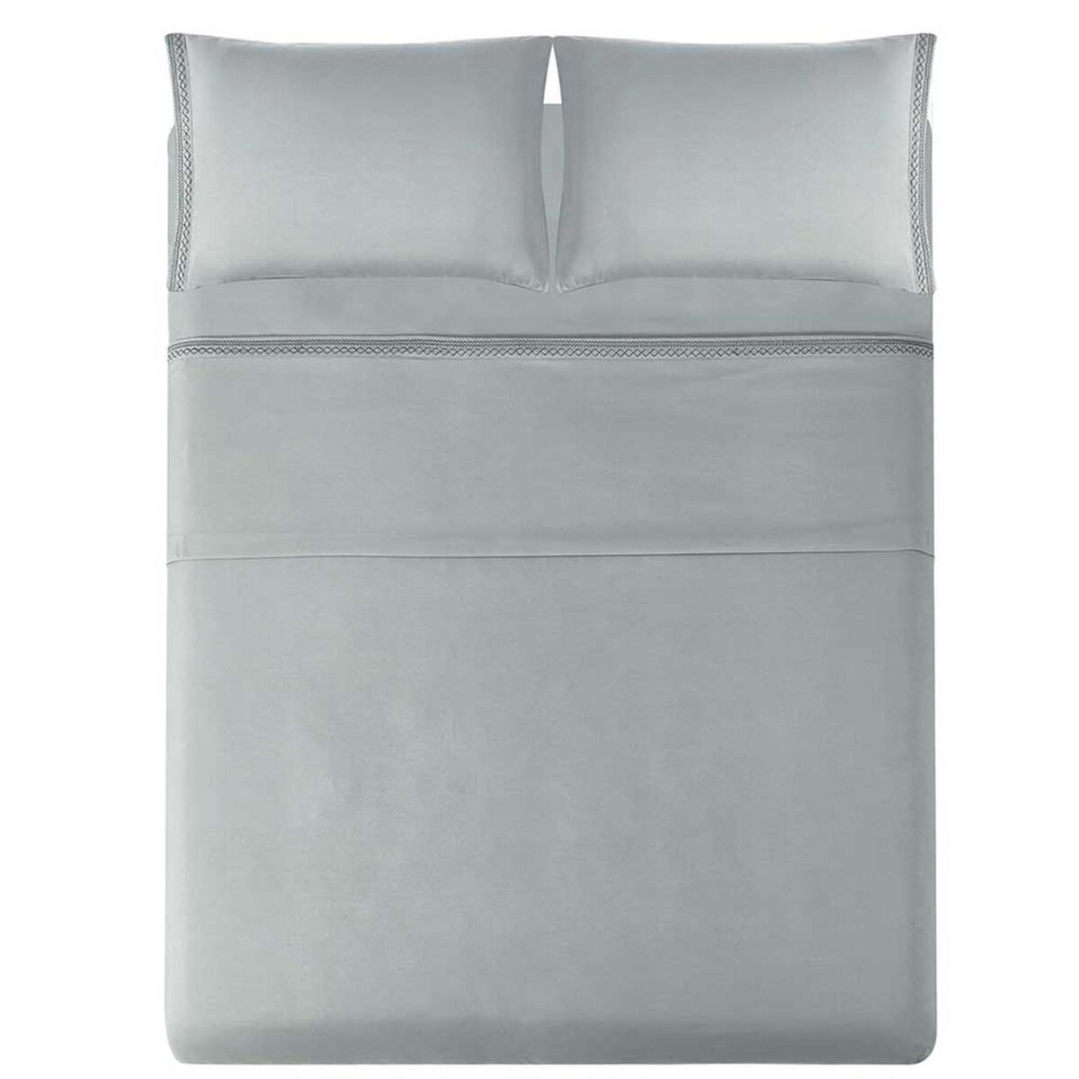 Juego de Sábanas Illusions King Broderie Gris