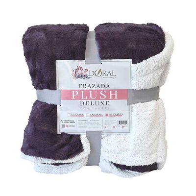 Imagen 1 del producto Frazada Poliéster Doral King Deluxe Morado