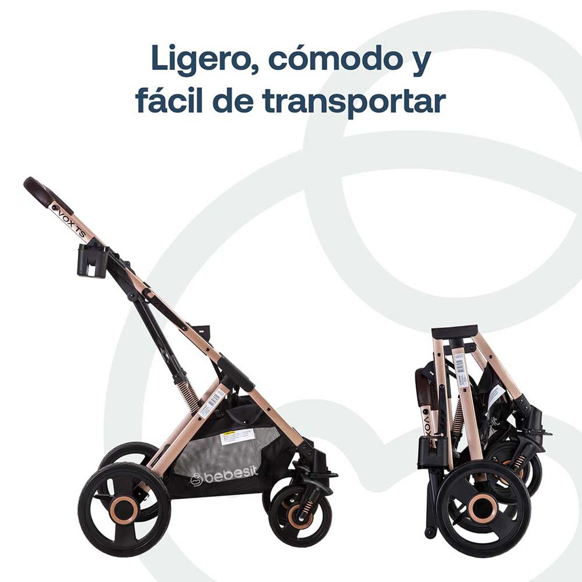Coche Paseo Vox Gris Bebesit