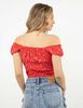 Blusa Crop Manga Corta Mujer Icono