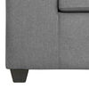 Juego de Living Innovamuebles Kahlo Sofá 3 Cuerpos + Dos Pouf 1 Cuerpo Gris Oscuro