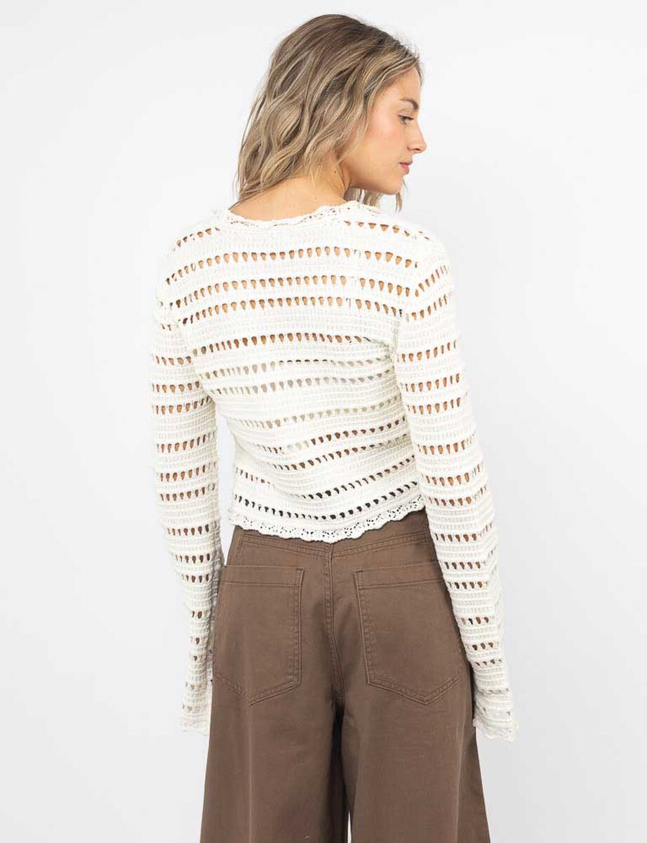 Sweatr Crop Croche Mujer Icono