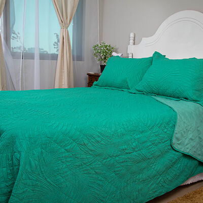 Imagen 2 del producto Quilt Doral 2 Plazas Turquesa Bubbly