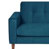 Sofá Latam Home Salermo Tela Velvet 2 Cuerpos Azul Petroleo