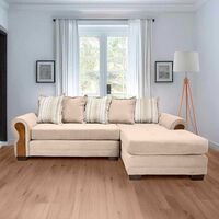 Sofá Seccional Living Factory Arizona 4 Cuerpos Beige