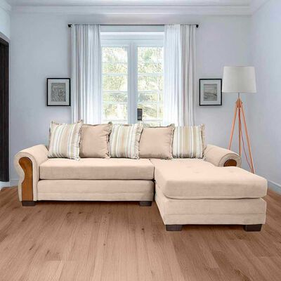 Sofá Seccional Living Factory Arizona 4 Cuerpos Beige