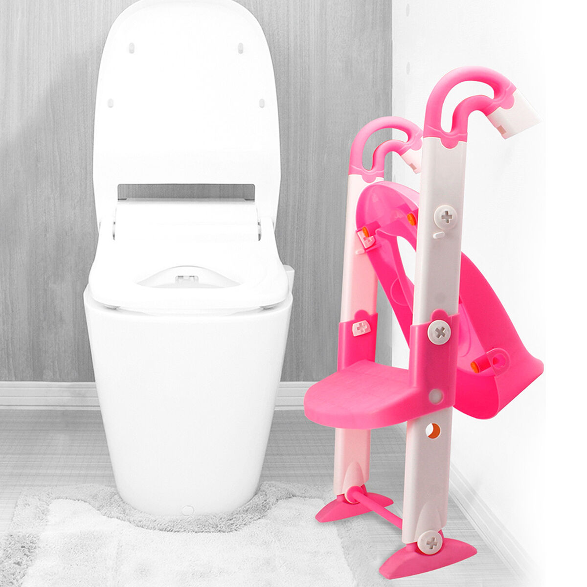 Asiento de Baño Regulable RS-760 Rosado