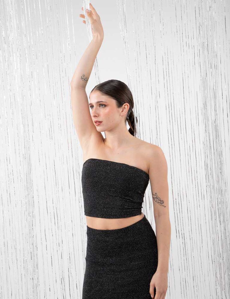 Blusa Strapless Mujer Icono