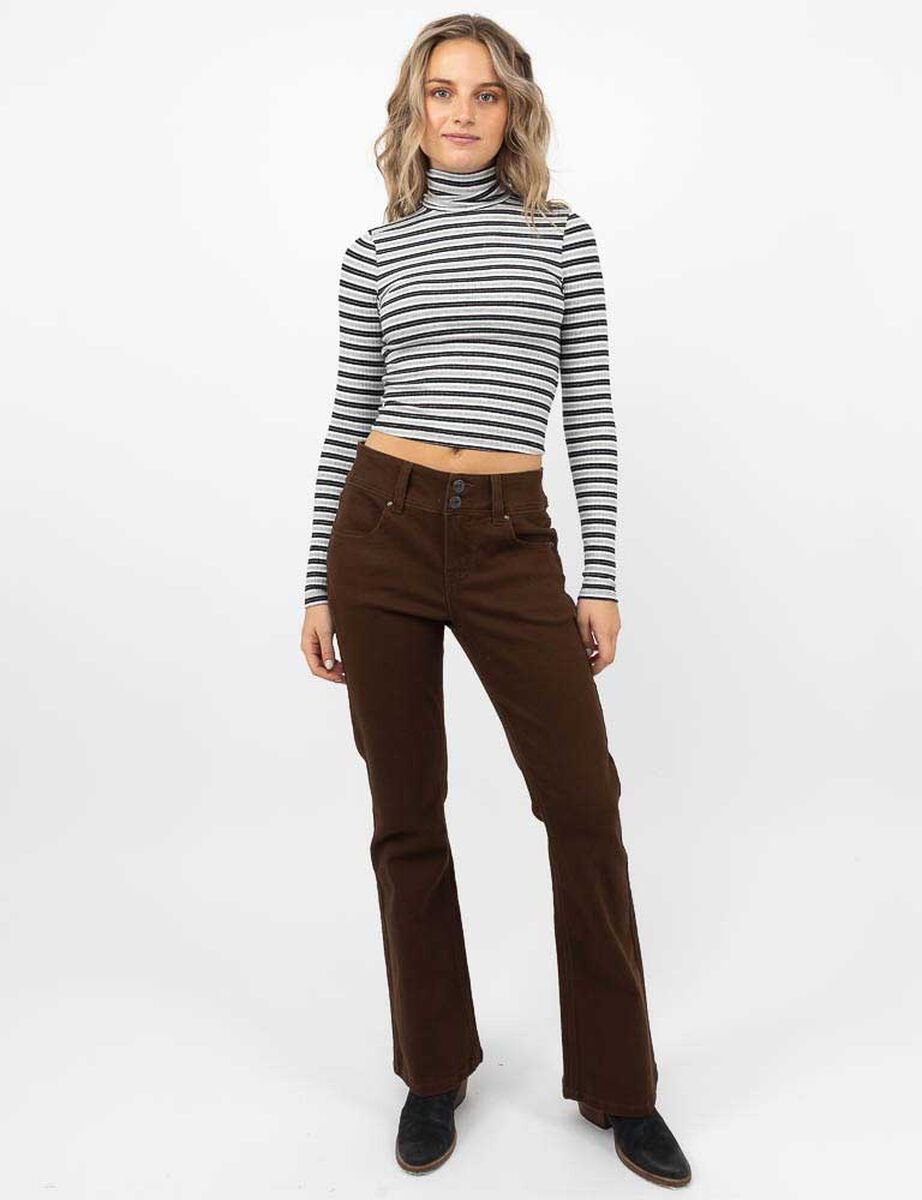 Polera Crop Manga Larga Mujer Icono