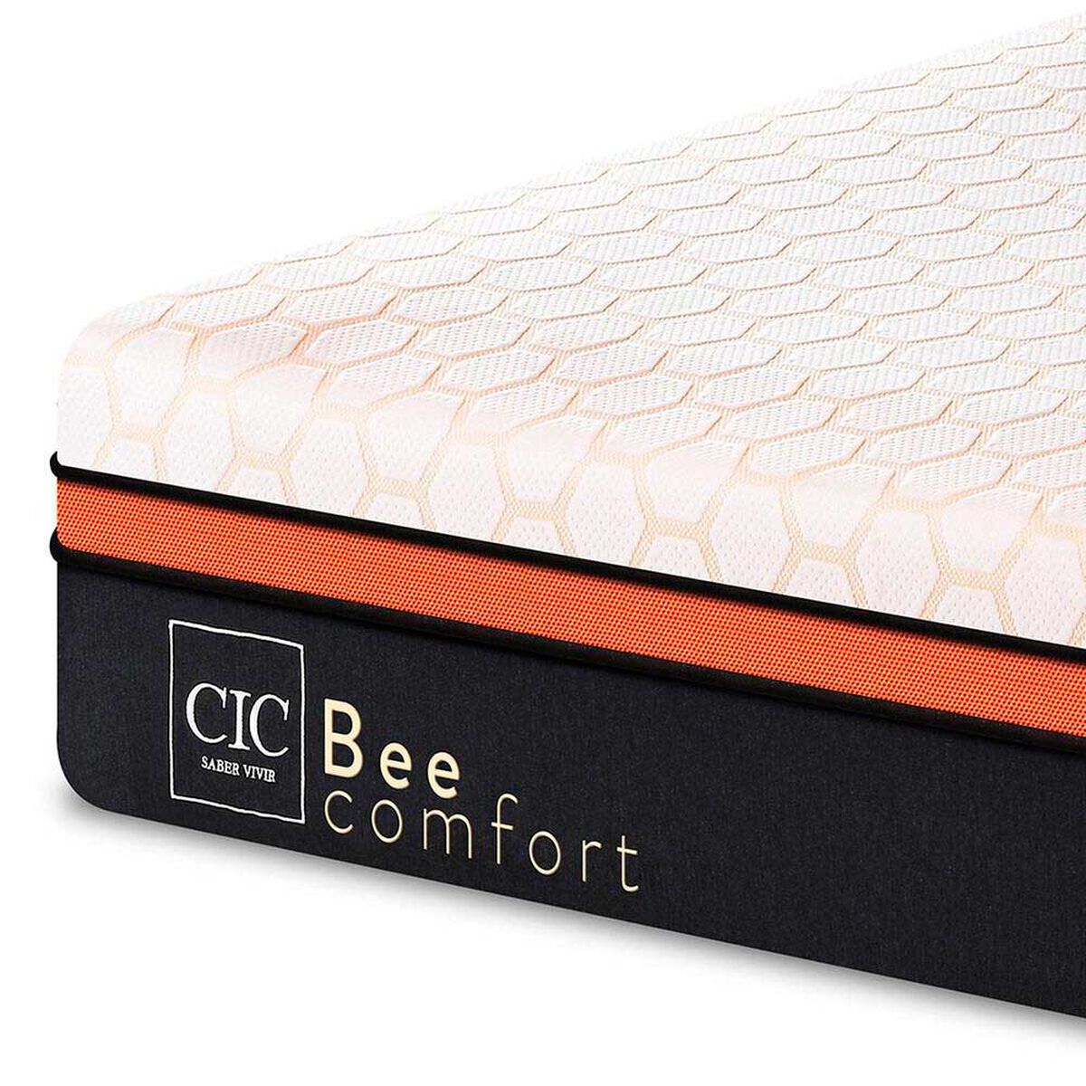 Colch&oacute;n CIC 2 Plazas Bee Comfort + Almohadas Viscoel&aacute;sticas