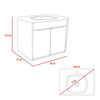 Mueble Lavamanos TuHome Carter Flotante Duna-Blanco