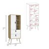 Clóset TuHome Huna 1 Puerta 2 Cajones Macadamia Blanco