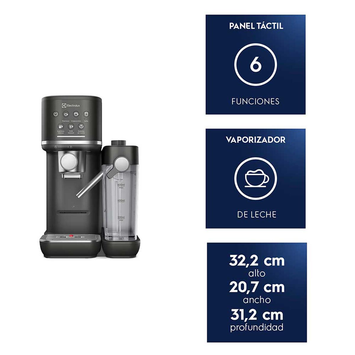 Cafetera Espresso Electrolux ECM70 1,25 L