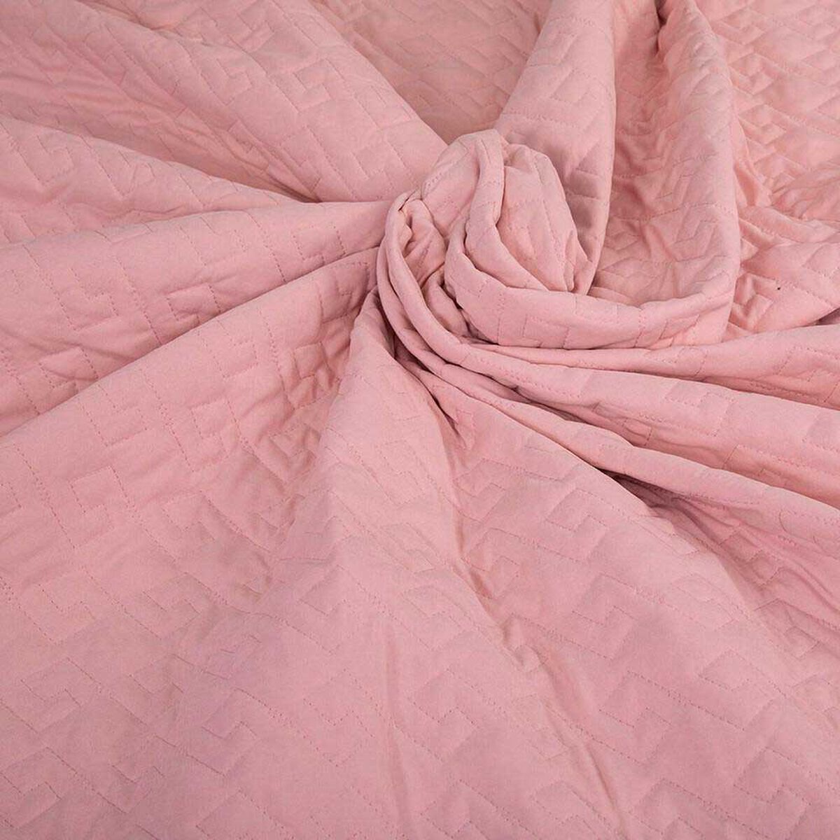 Quilt Doral King Rosa Pastel  Velvety