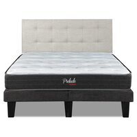 Cama Europea Prelude 2 Plazas Radiant 190 Cm + Respaldo Urban Arena