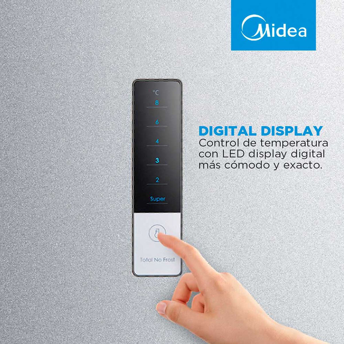 Refrigerador No Frost Midea MDRB424FGE50 310 lts.