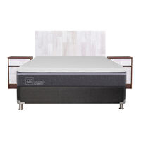 Box Spring CIC 2 Plazas Ortopedic Advance + Respaldo + 2 Veladores