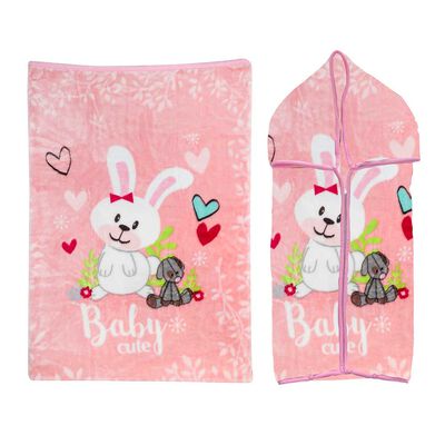 Imagen 1 del producto Saco Bebe con Broche Conejito Rosada Bebesit