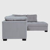 Seccional Derecho Muebles MPR Edimburgo 5 Cuerpos Gris Medio
