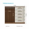 Cómoda Onessta Malaga 5 Cajones 2 Puertas Jatova Arena
