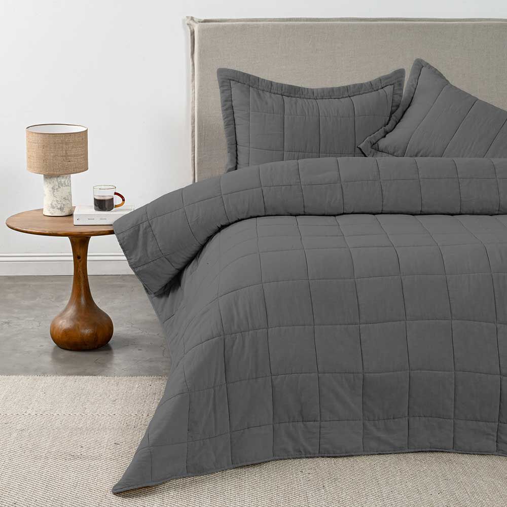 Quilt Cannon King Block Gris