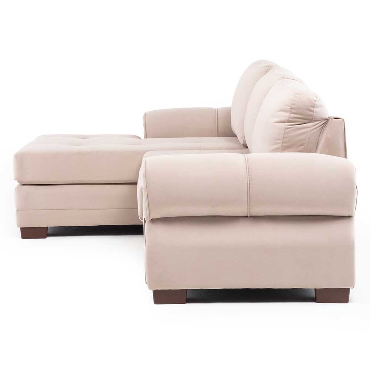 Sof&aacute; Seccional Living Factory Oregon 4 Cuerpos Beige