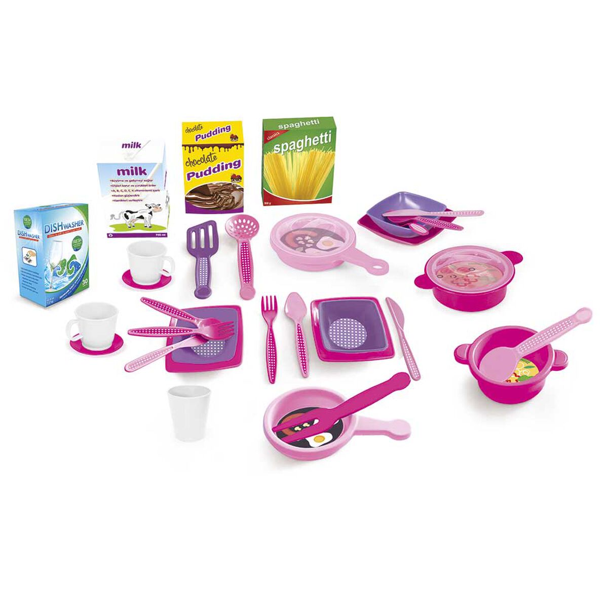 Set De Cocina Doble Unicornio Rosado Dolu