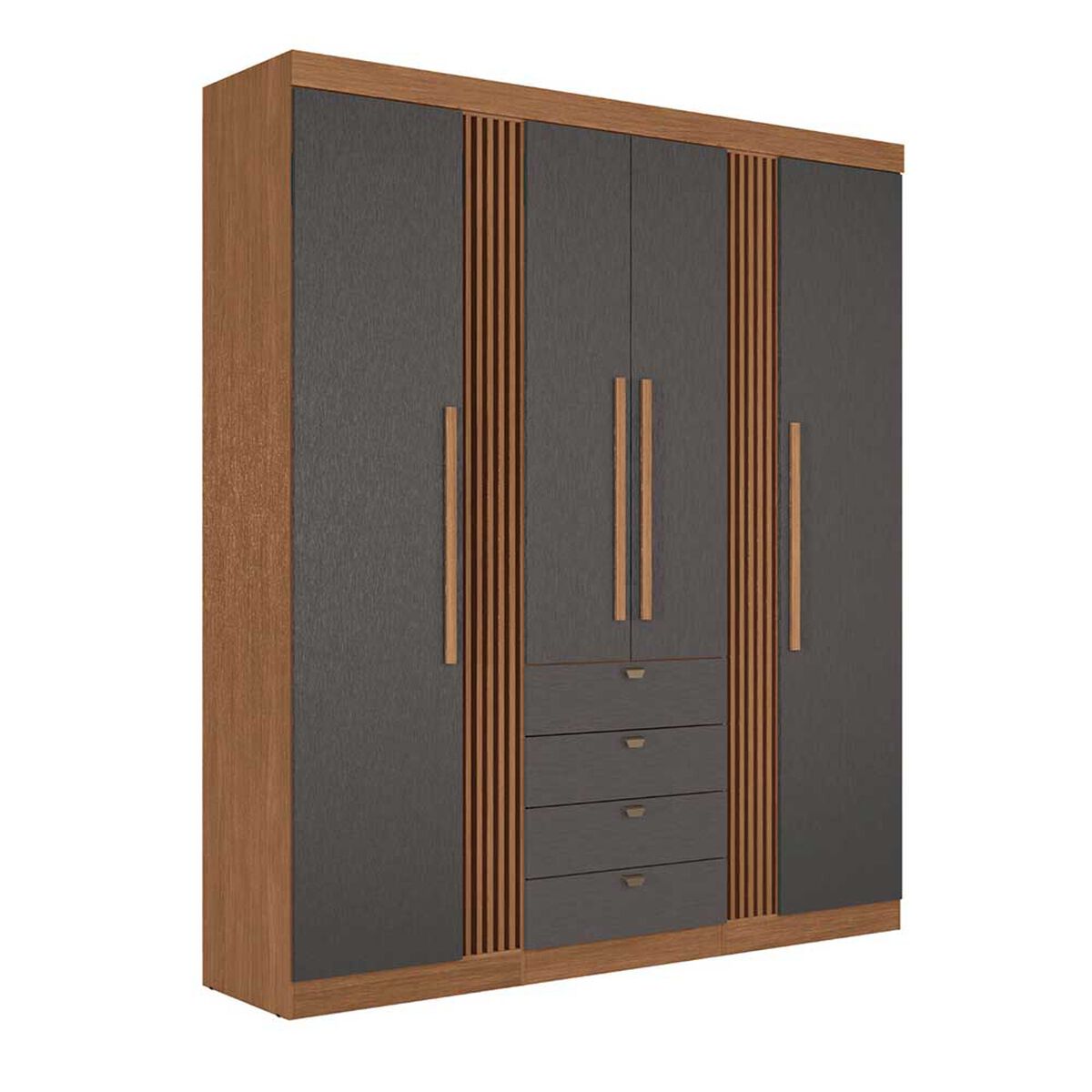 Clóset Onessta Aurora 4 Puertas 4 Cajones Grafito