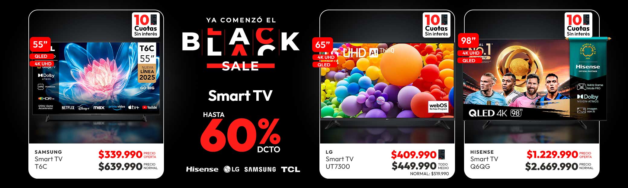 smart tv hasta 60% dcto