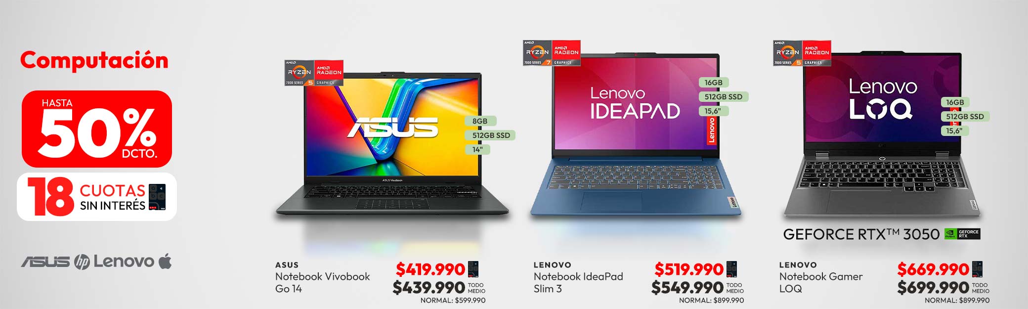 Computación hasta 50% dcto
