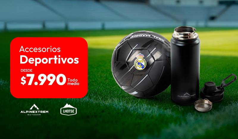 accesorios deportivos desde 7990