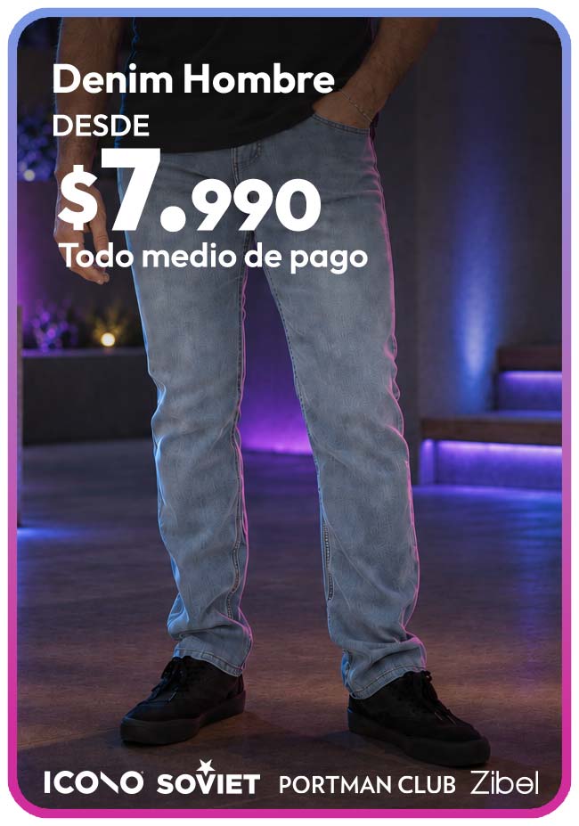 Denim Hombre desde 9.990