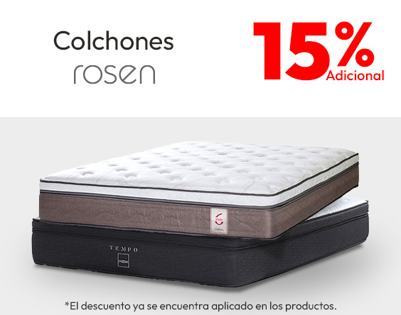 Colchones Rosen 15% adicional tmp