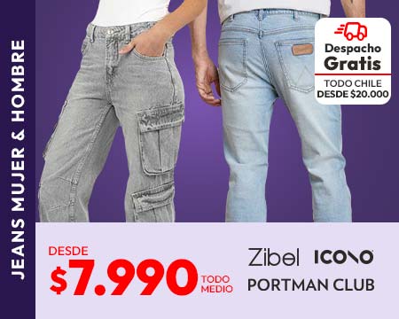 Jeans Mujer y Hombre desde $9.990