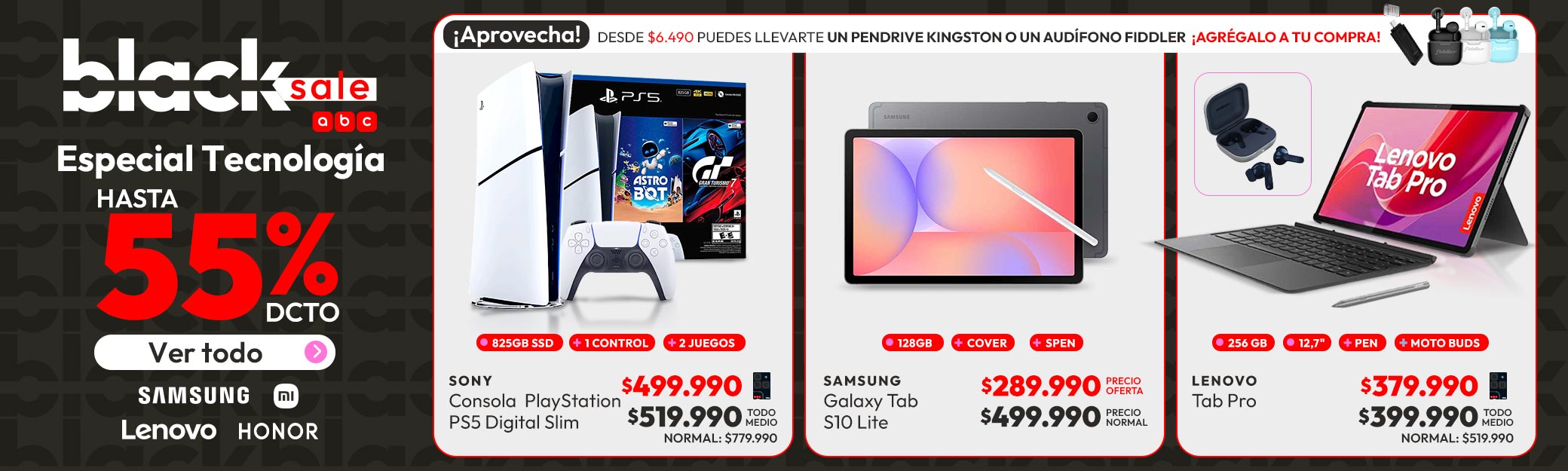 Especial Tablets Hasta 55% dcto