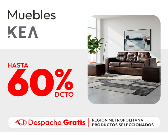 Muebles Kea hasta 60% / DG RM productos seleccionados