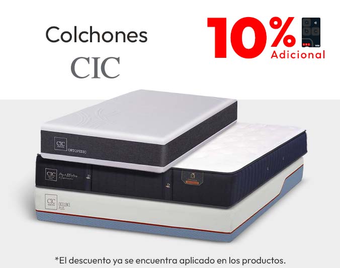 10% dcto adicional Tarjeta abc colchones CIC